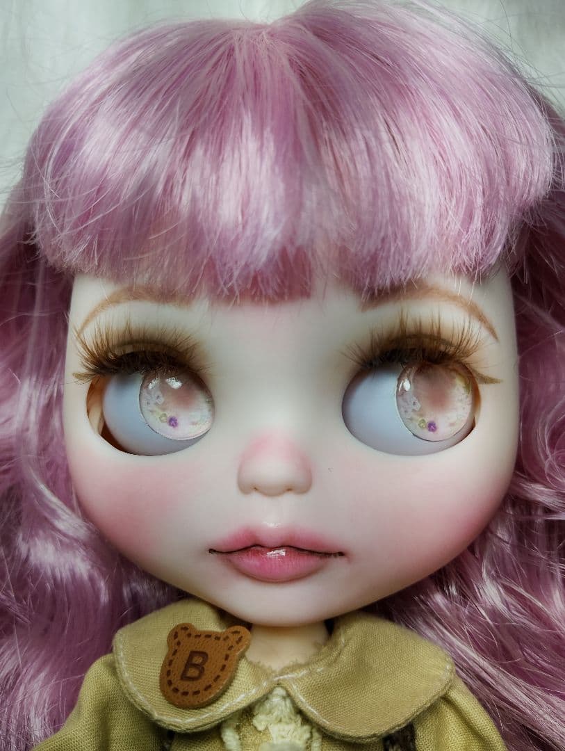 メル15145】カスタムアイシードール ピンクMIXヘア アウトフィット付