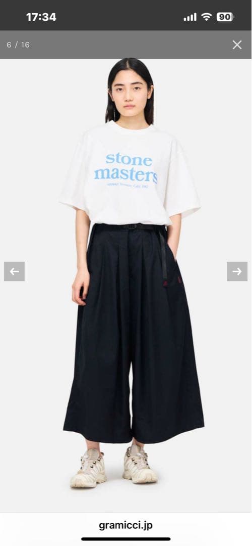 新品未使用GRAMICCIグラミチ ストレッチギャバジンフレアパンツ　Ｌ