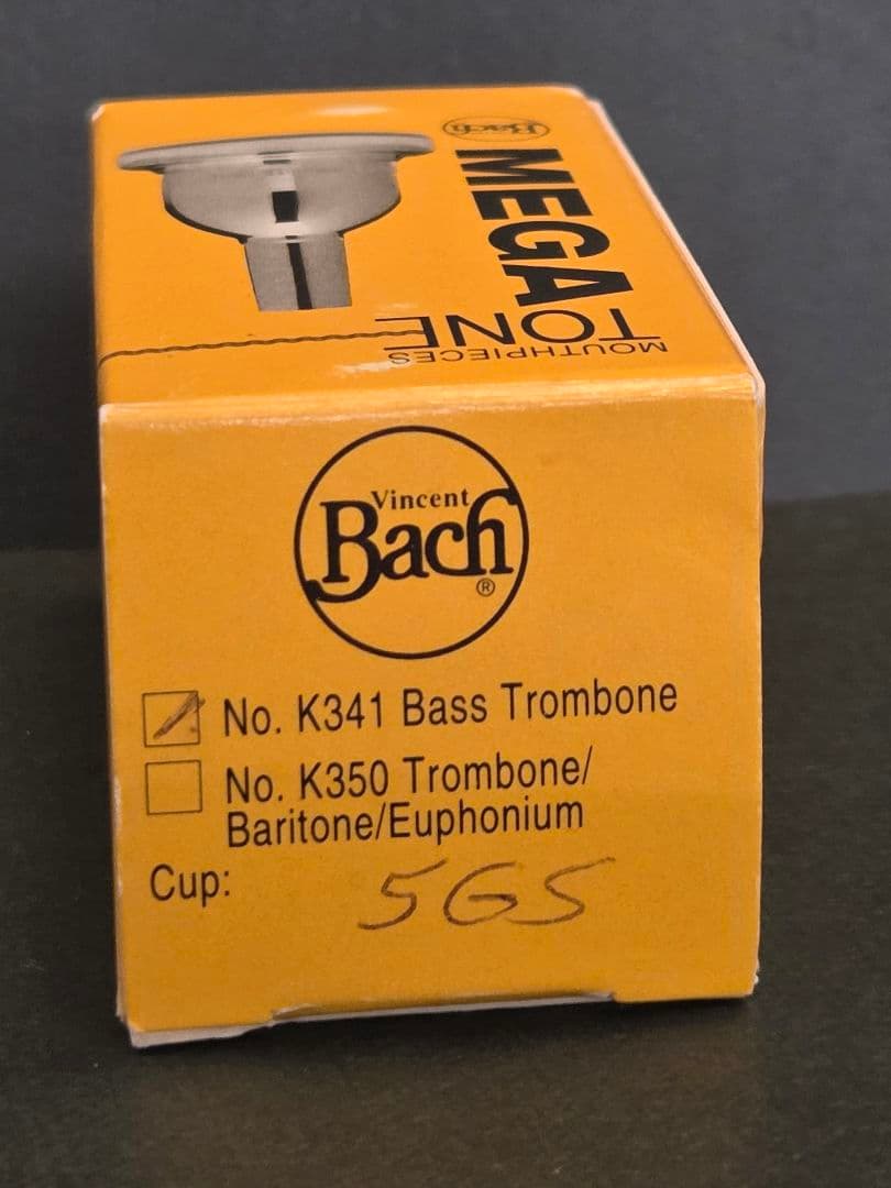Bach MEGA TONEバックメガトーン トロンボーンマウスピース5GS太管