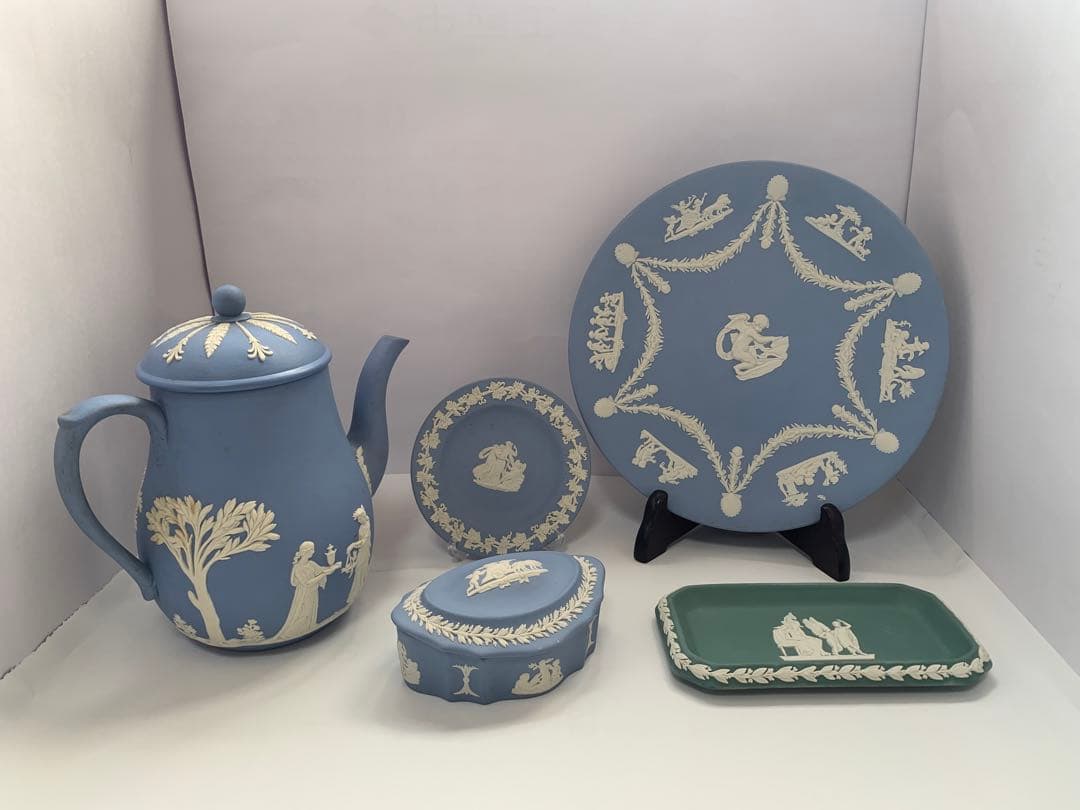 ウェッジウッド　ジャスパーペールブルー 5点まとめ　送料込み