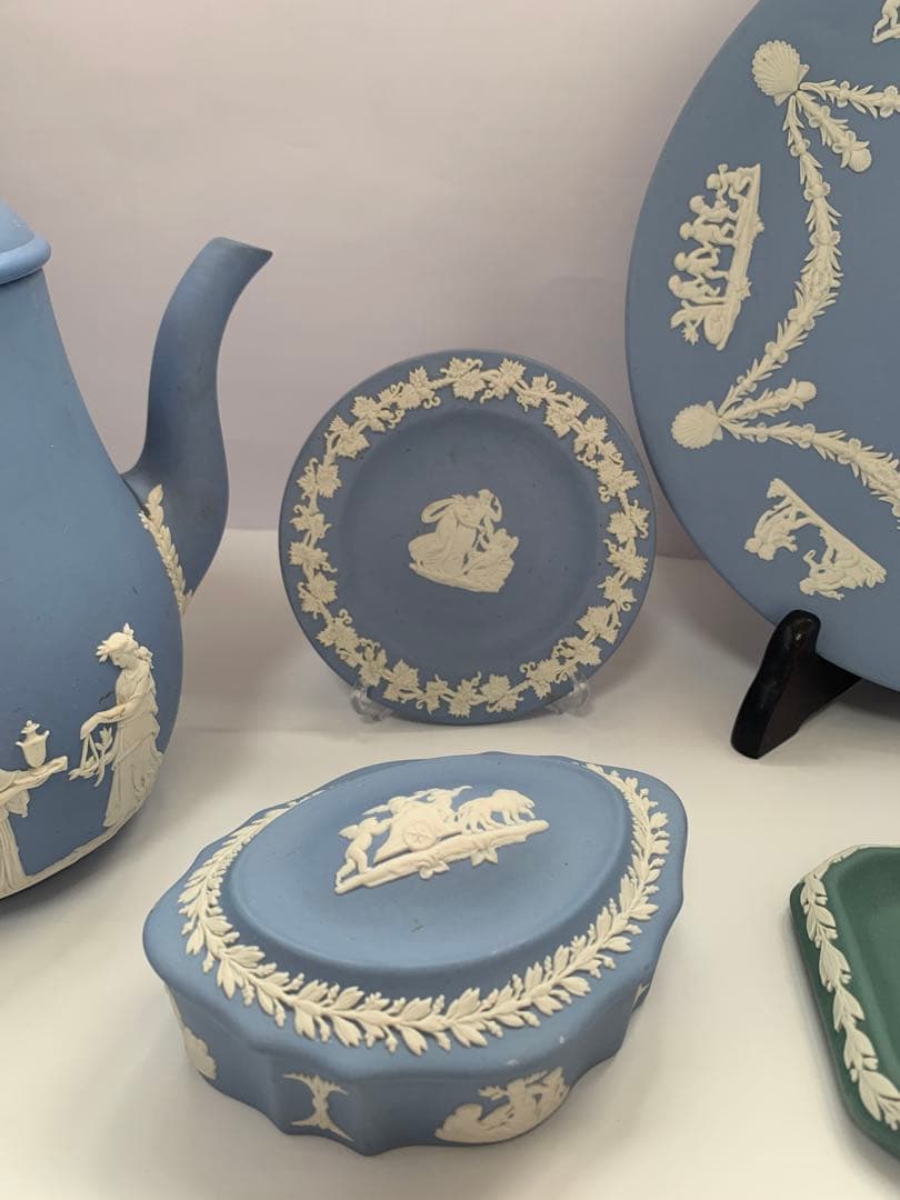 ウェッジウッド　ジャスパーペールブルー 5点まとめ　送料込み