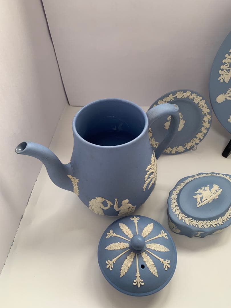 ウェッジウッド　ジャスパーペールブルー 5点まとめ　送料込み