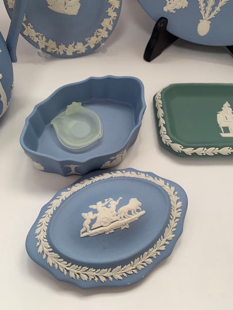ウェッジウッド　ジャスパーペールブルー 5点まとめ　送料込み