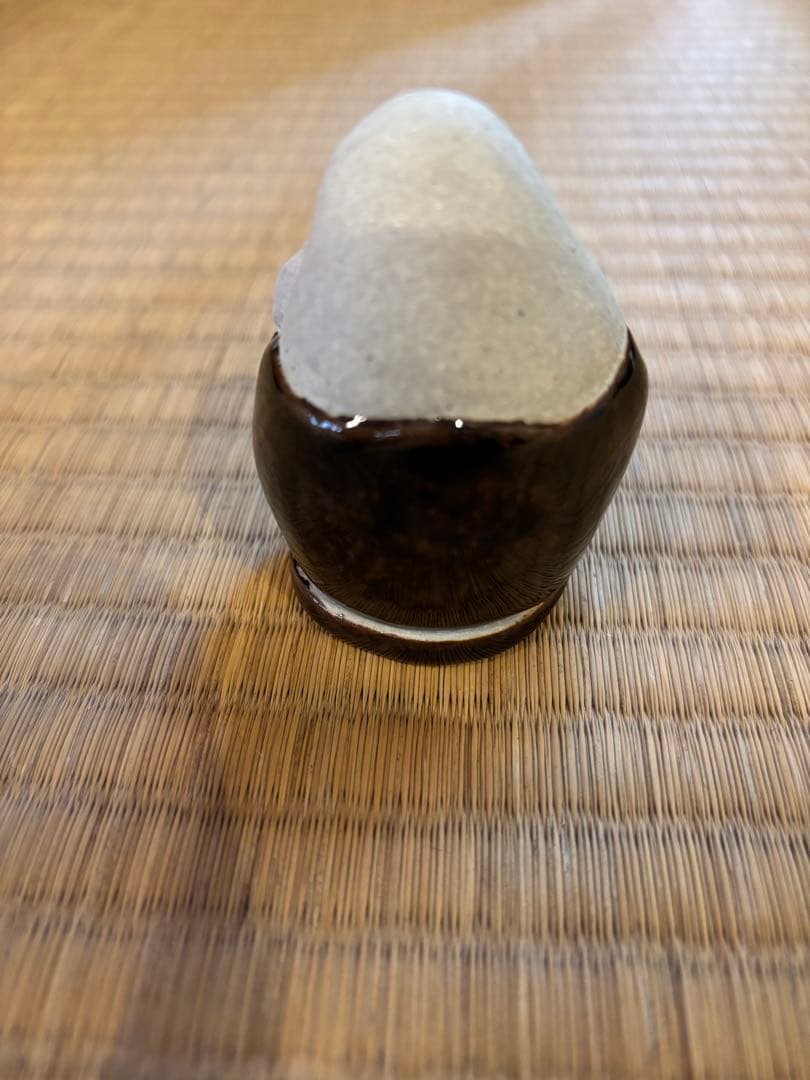 茶道具　香合　寿老人　膳所焼