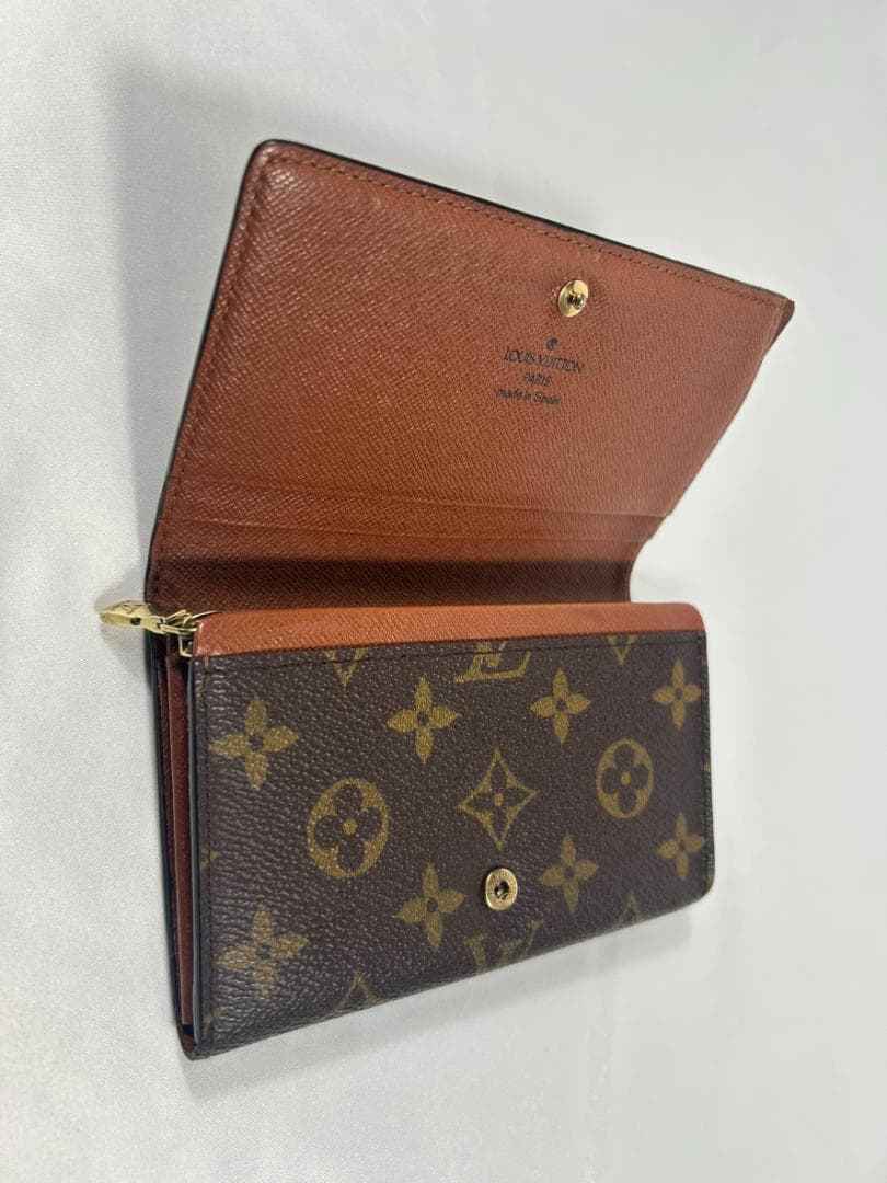 ルイヴィトン M61730 モノグラム ポルトモネビエ トレゾール 財布 AB