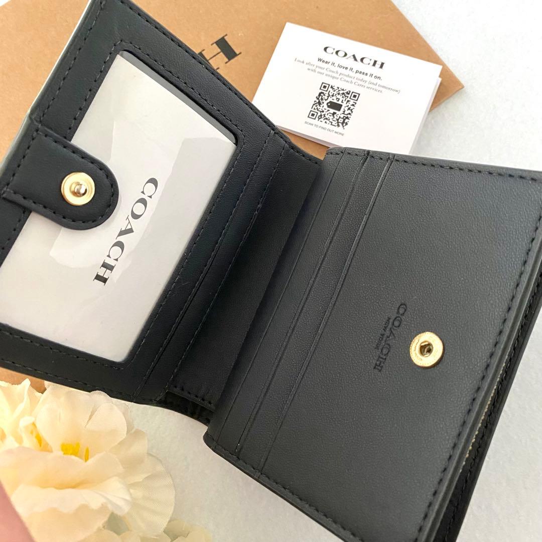 新品　正規品☆COACH コーチ　折り財布　デニム　シグネチャー 二つ折り財布