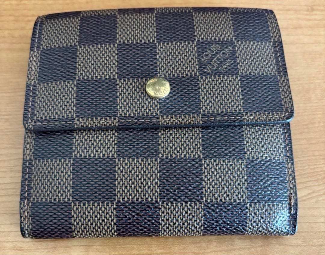 LOUIS VUITTONブラウン 三つ折り財布　ルイヴィトン　美麗品