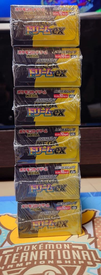 ポケモンカード MEGAドリームex 6Box未開封（シュリンク付き）