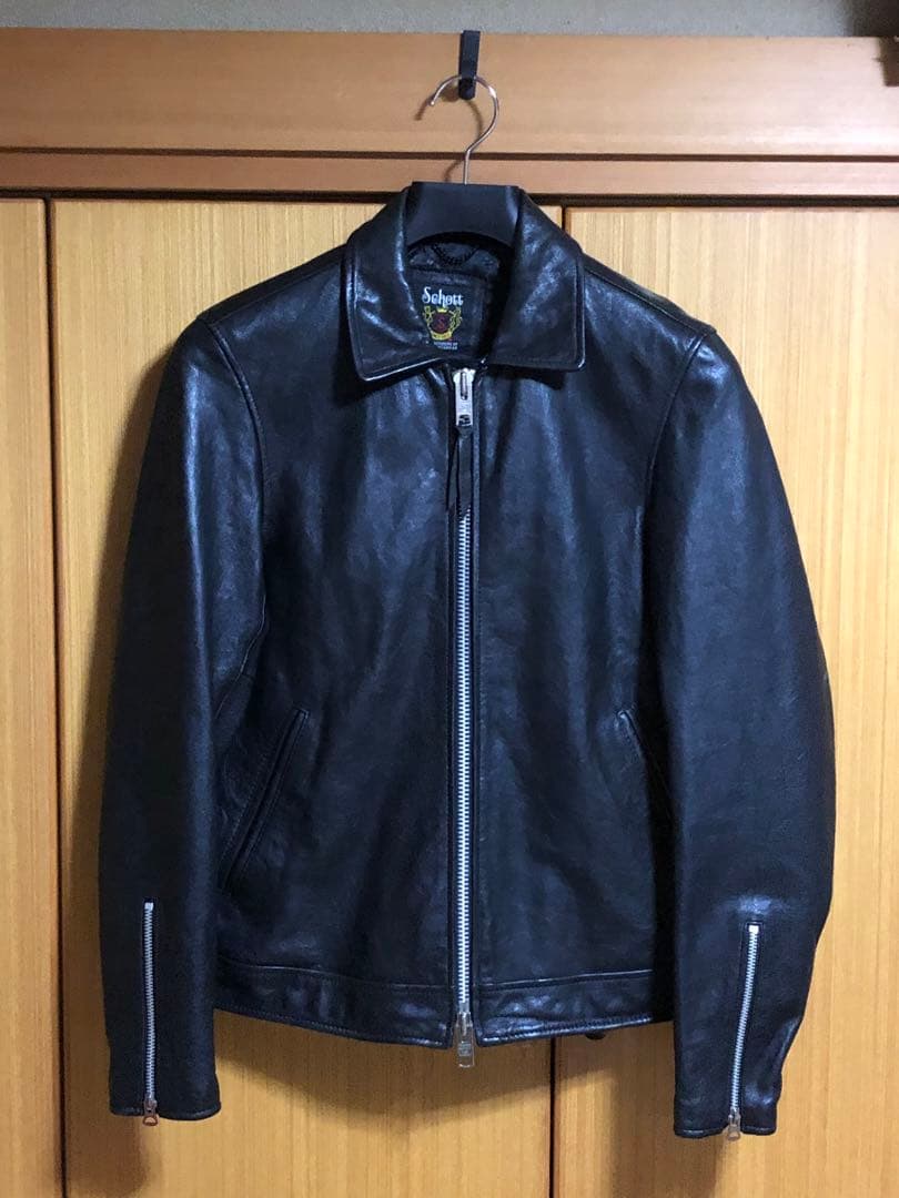 ショット　Schott 革ジャン　メンズ　シングル　 Sサイズ　3181076