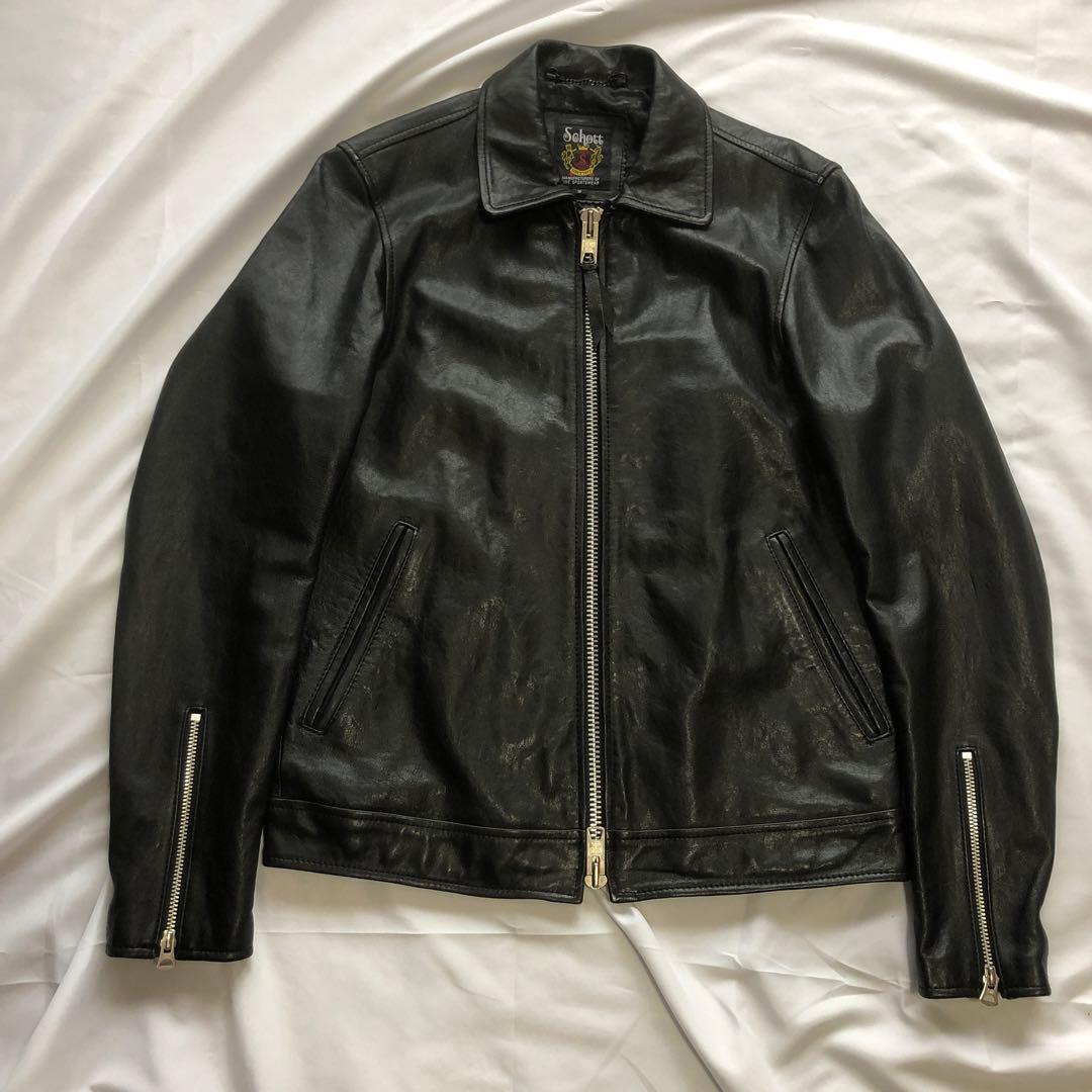 ショット　Schott 革ジャン　メンズ　シングル　 Sサイズ　3181076