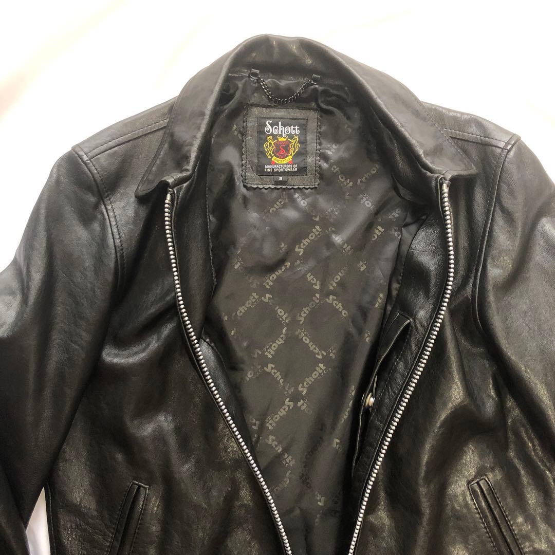 ショット　Schott 革ジャン　メンズ　シングル　 Sサイズ　3181076