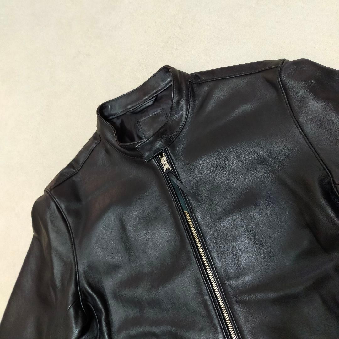 美品　XLサイズ　JEANS FACTORY　シングルライダースジャケット