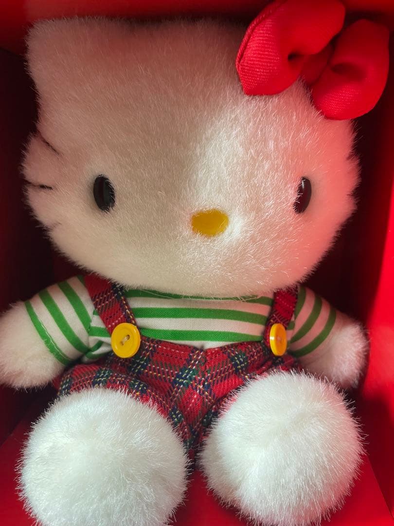 非売品　ハローキティ ヴィンテージデザイン ぬいぐるみ トランクセット