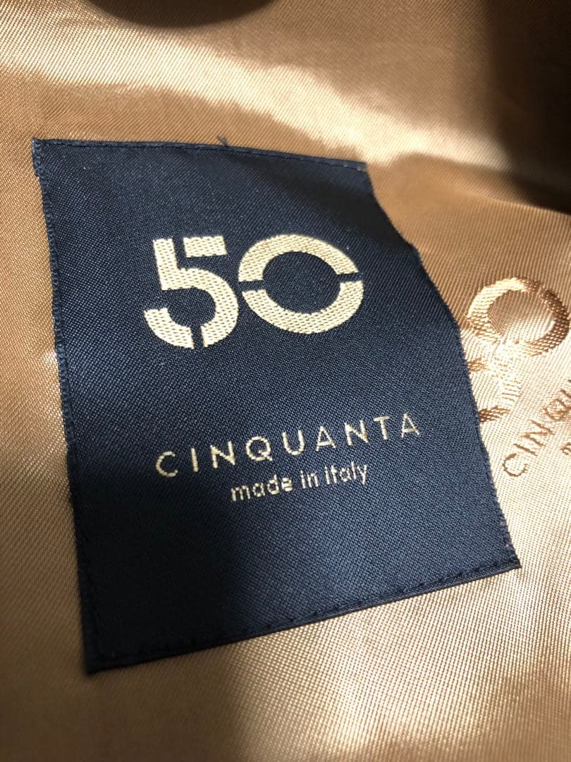 ☆美品☆ Cinquanta チンクアンタ　シングルレザージャケット　50サイズ