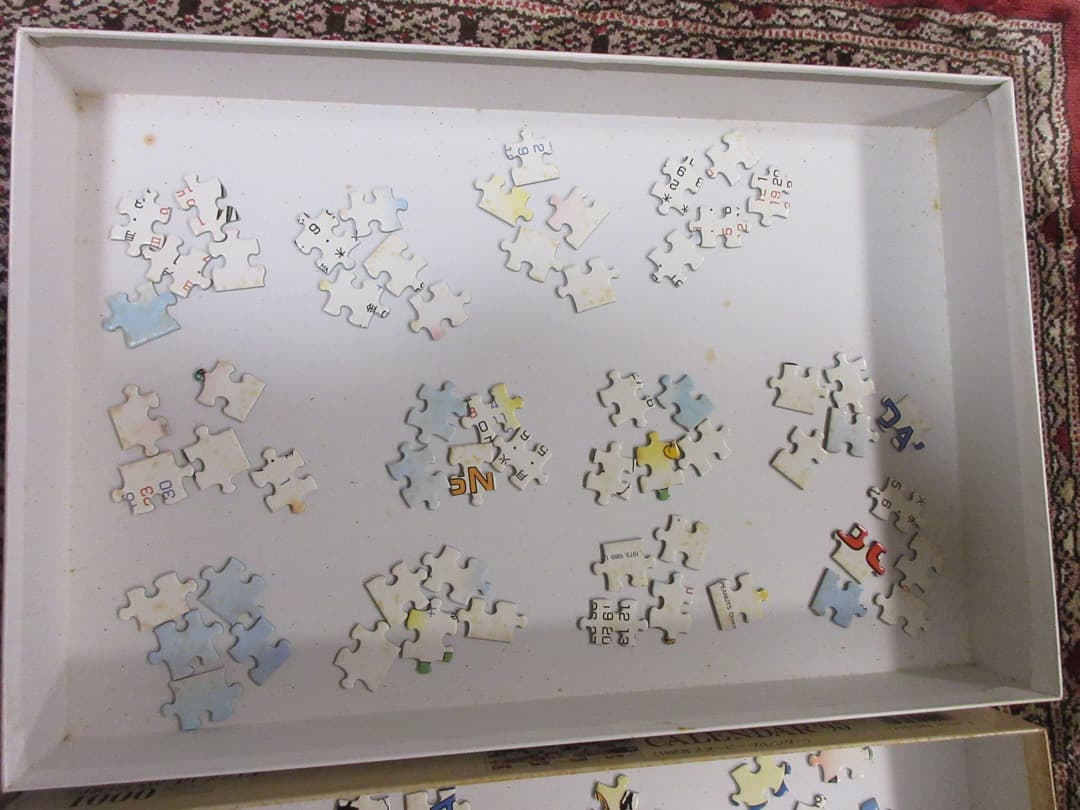 【中古品】スヌーピーカレンダージグソーパズル　1995年版 1000ピース