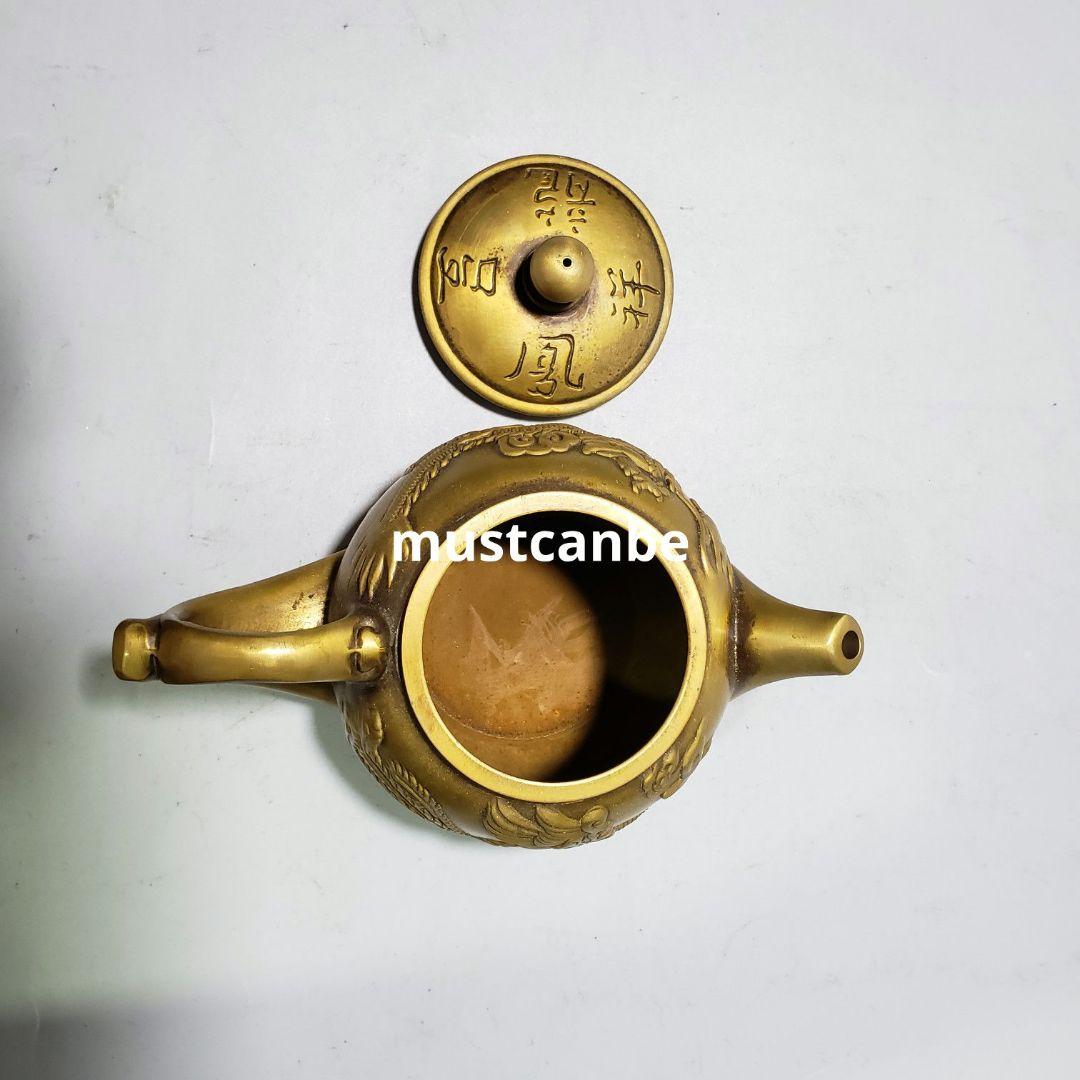 銅器 龍鳳壺 茶道具 煎茶器 工芸品 置物