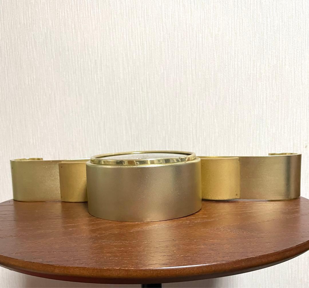 日本美術時計 Nマーク 置時計 ゼンマイ式 ヴィンテージ アンティーク 動作品