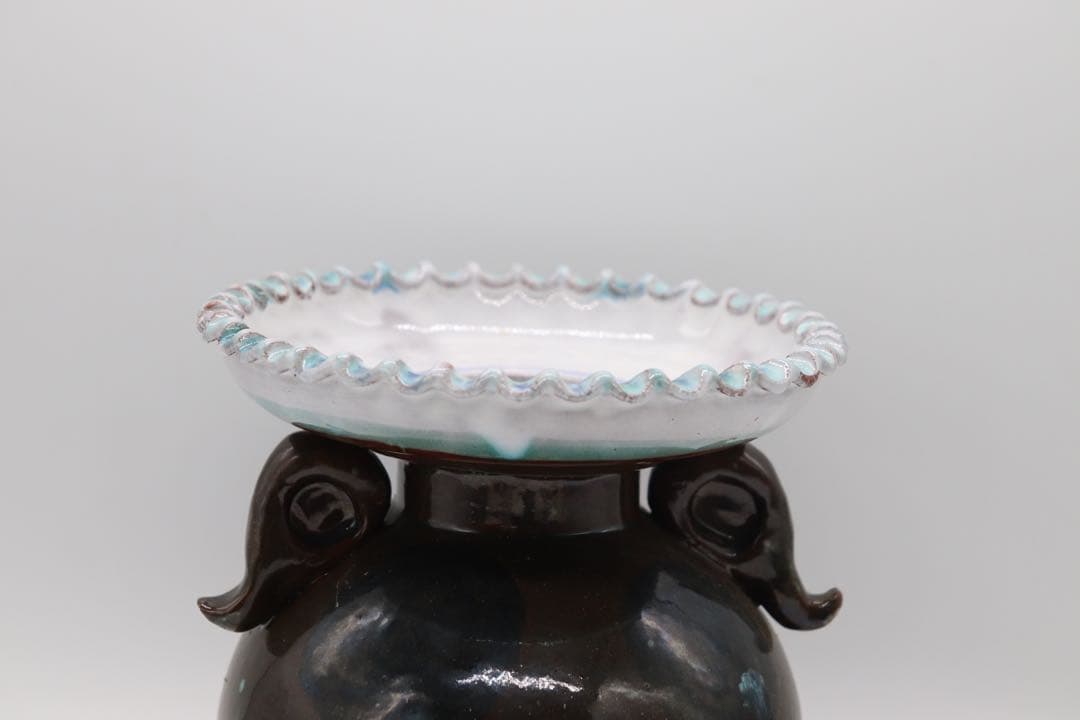 ツェプナー作　花入　名人作　送料込み0425