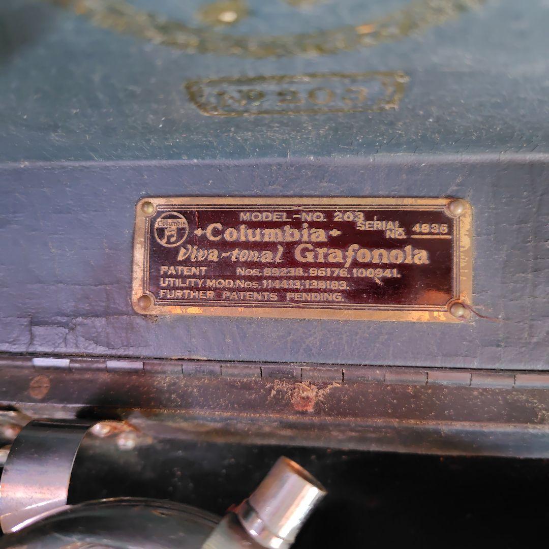 コロンビア 蓄音機 MODEL-203 ケース,針付き