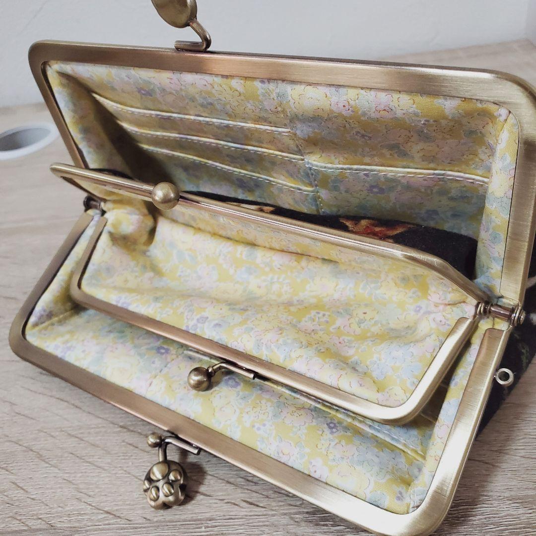 《専用》親子がま口長財布 こいぬ図鑑