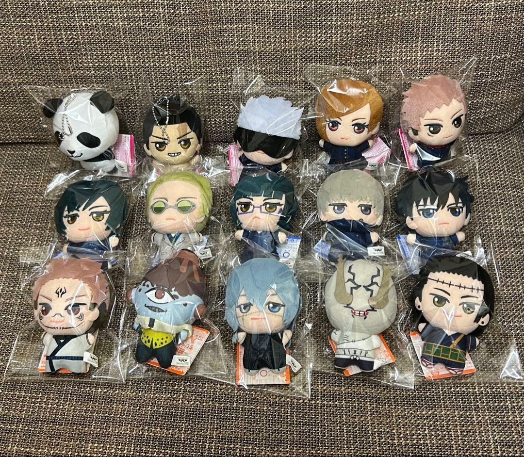 タグ付き　呪術廻戦　ちびぐるみ　vol.1〜vol.3 コンプリート15体セット