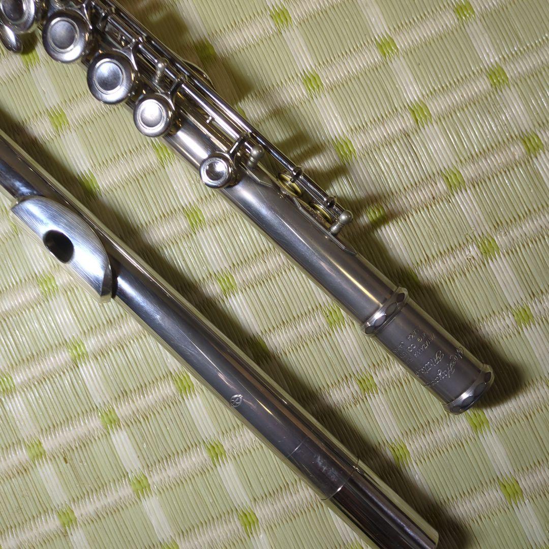 MIYAZAWA フルート リッププレート銀製 ケース、バッグ付き