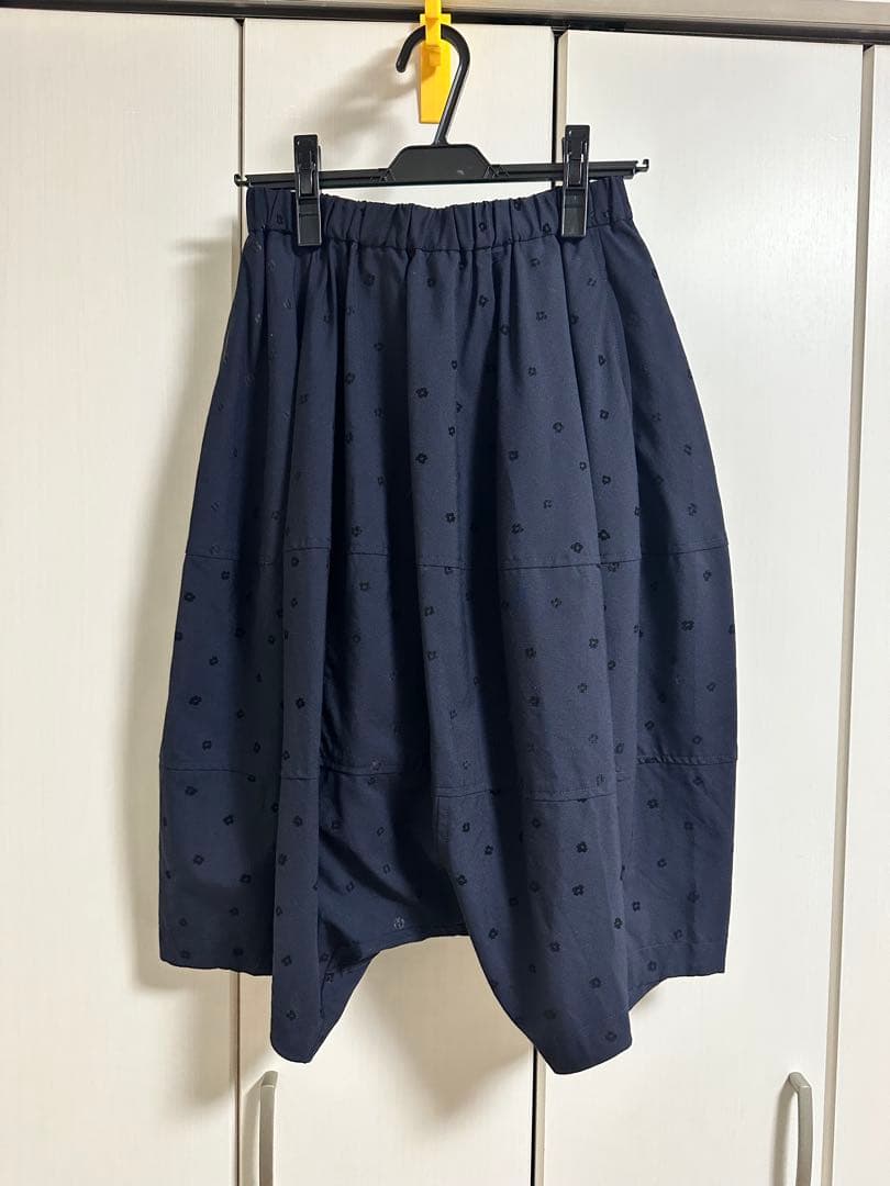 【2/15まで】コムデギャルソンガール　花柄 サルエルパンツ 紺色