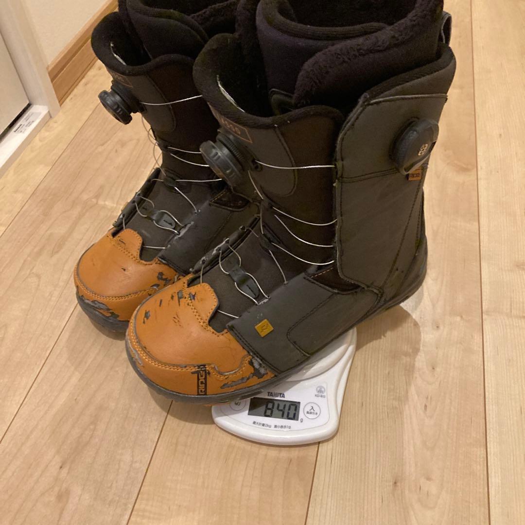 スノーボード　ブーツ　ダブルボアBoAライド　ラッソ28センチ軽量片方840g