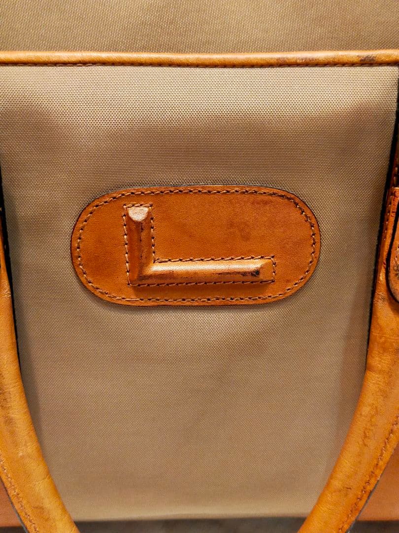 最終値下lancel ランセル　ベージュトラベル バッグ 中型