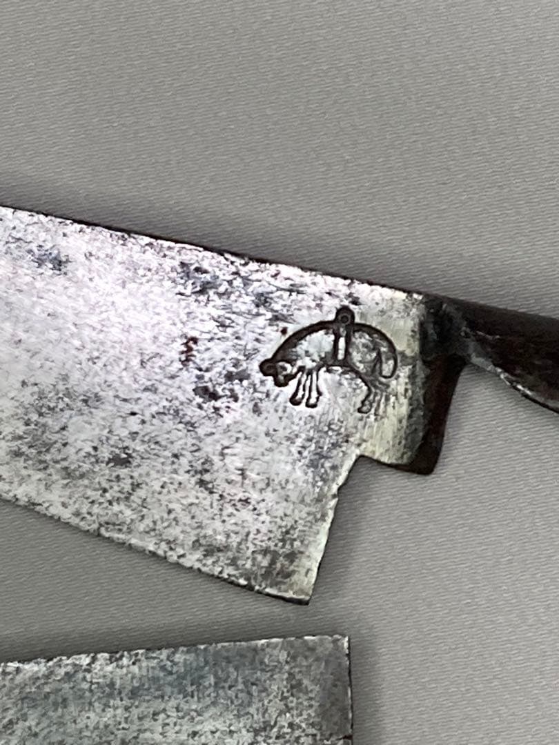 古道具　羊毛　毛刈りバサミ　特大ハサミ　鋏　ウール　羊　吊るされる羊の刻印