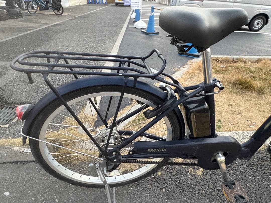 中古24インチブリヂストンベルト式電動アシスト自転車　B400 大阪