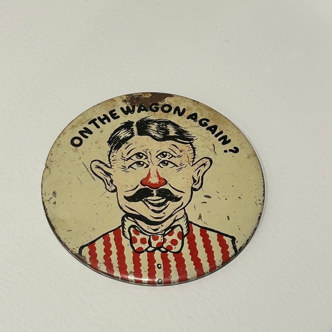その他 1960s drunkerd bartender pin button