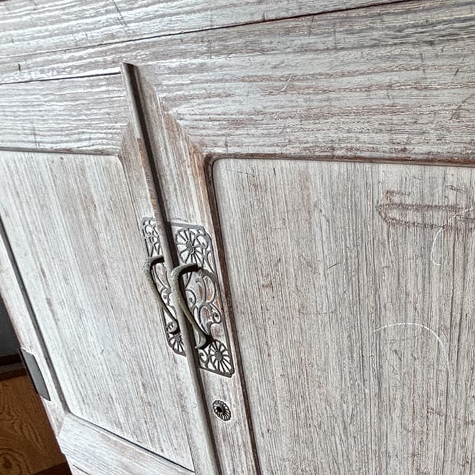 桐箪笥　桐の箪笥　箪笥　桐　三段重ね　鍵付き　昭和レトロ　大正ロマン　骨董品