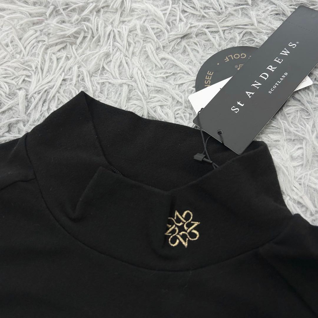 新品　セントアンドリュース　ハイネック　長袖シャツ　ブラック　秋冬　Mサイズ