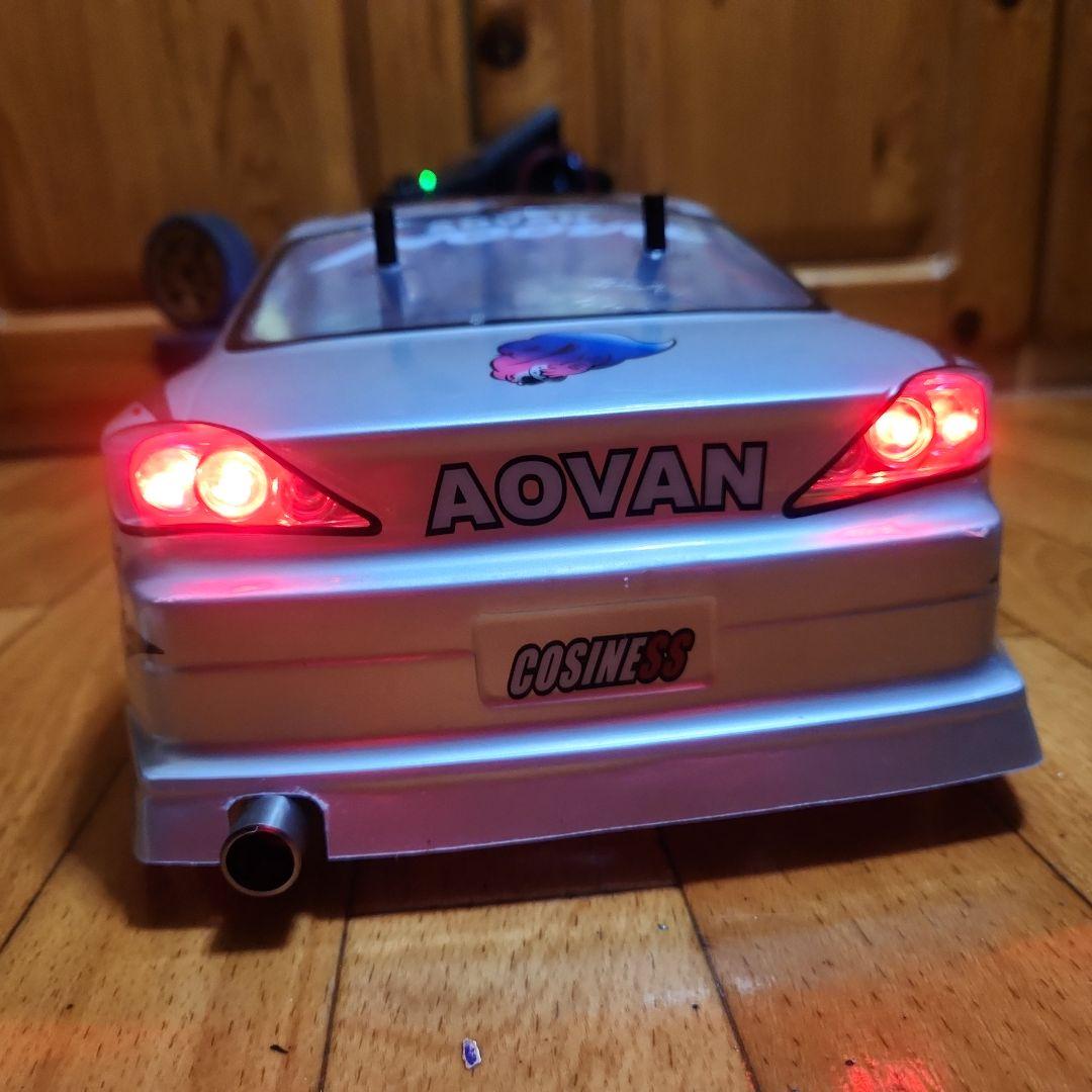 タミヤ ドリフト ラジコン フルセット　TT01 シルビア　ボディ　改造パーツ付