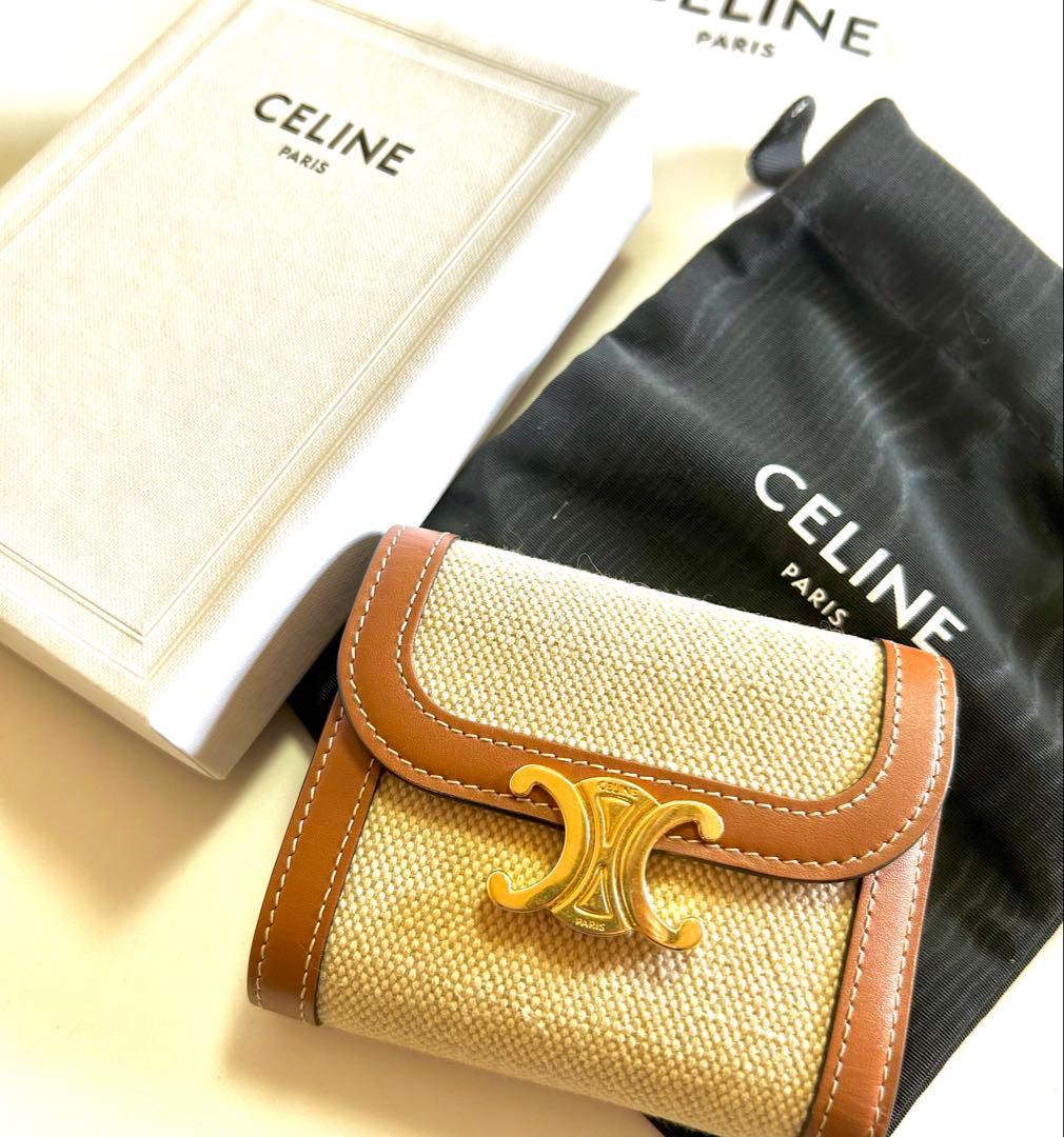 #nn# ＊美品＊CELINE トリオンフ 三つ折り財布