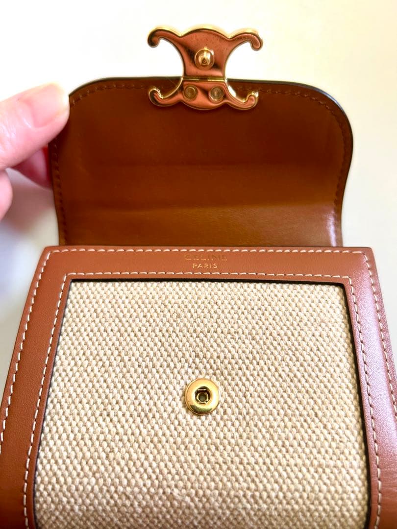 #nn# ＊美品＊CELINE トリオンフ 三つ折り財布