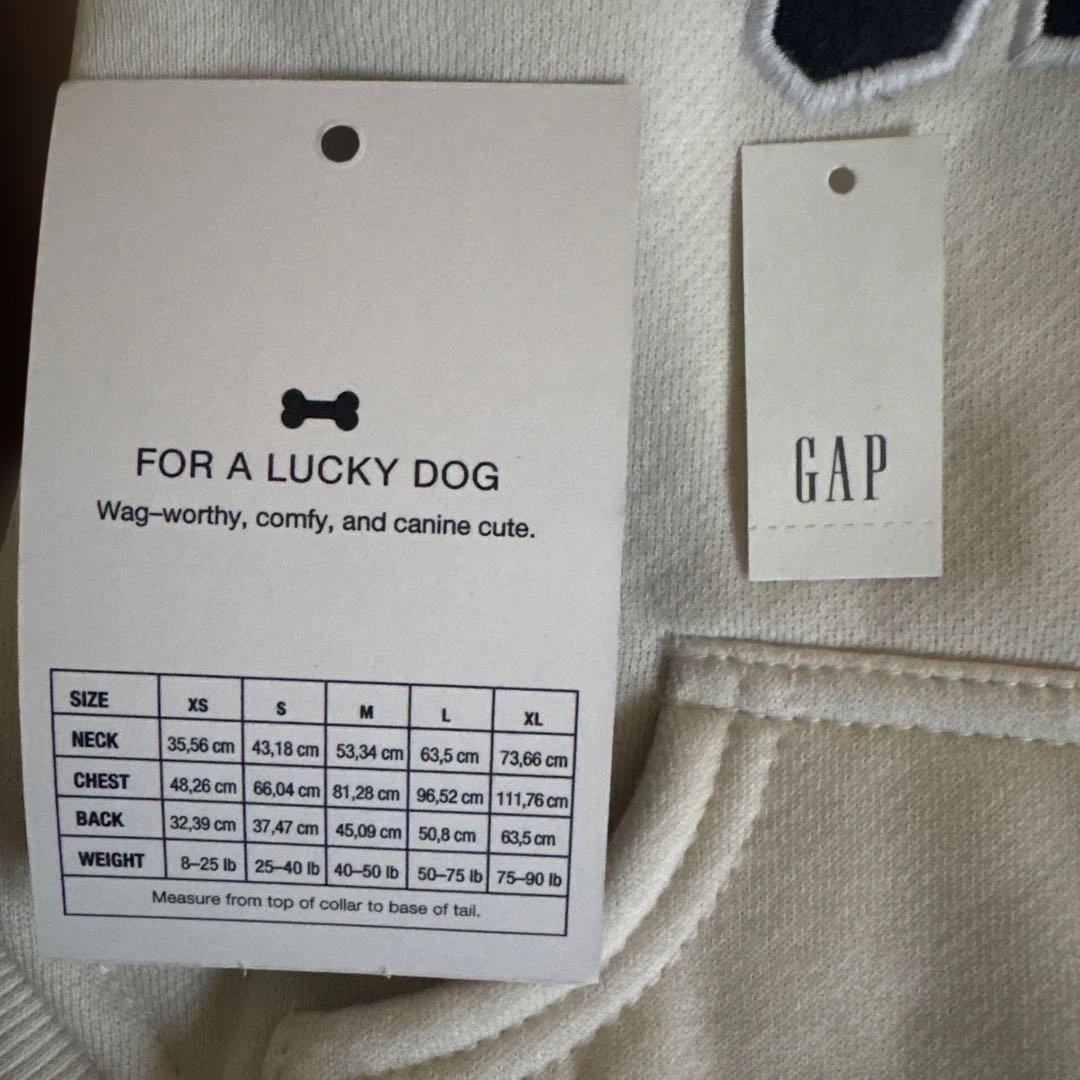 【新品未使用】GAP 犬用パーカー ネイビー ホワイト XS 2点セット