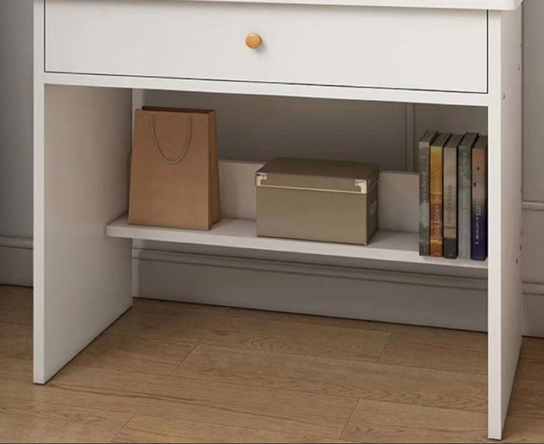 大人気❣️ドレッサー⭐️丸鏡 40奥行き x 60幅 x 119高さ　ホワイト