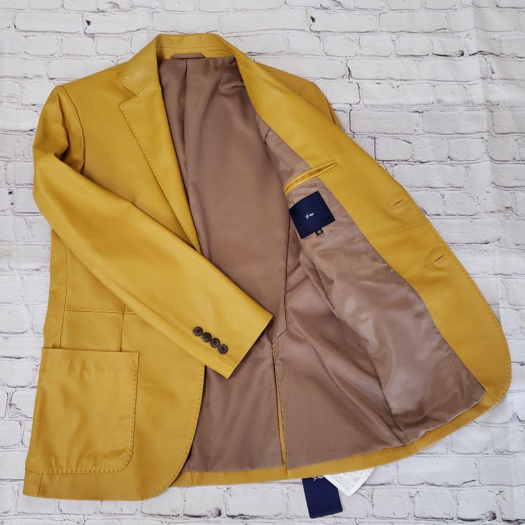 G-STAGE レザーシングルジャケット マスタード新品