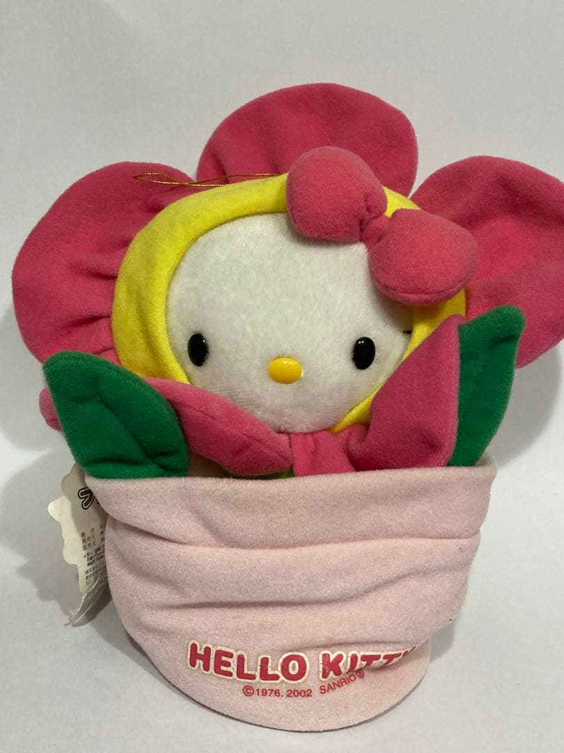 ハローキティ 花のポットぬいぐるみ 約19cm