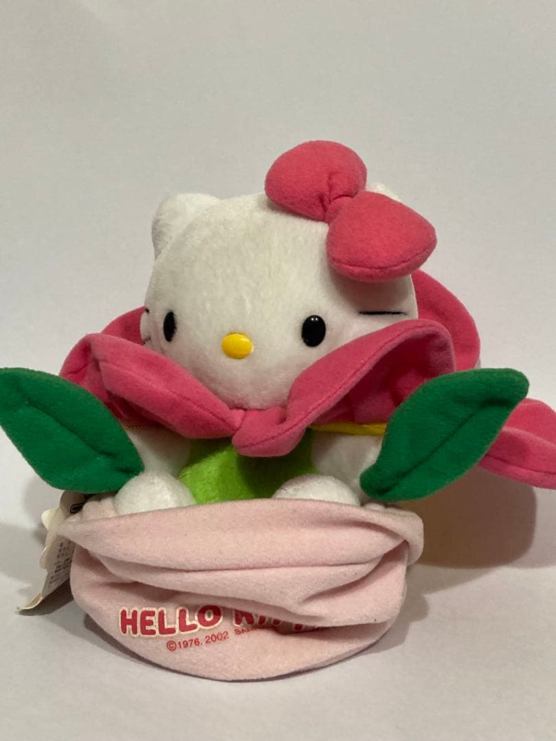 ハローキティ 花のポットぬいぐるみ 約19cm