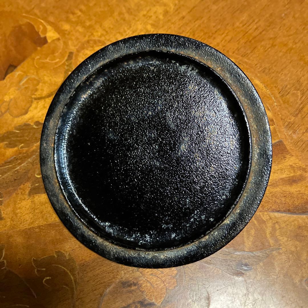 【中型】鉄瓶　南部鉄器　紅葉　チャコールブラウン　美術品　アンティーク　1.3ℓ