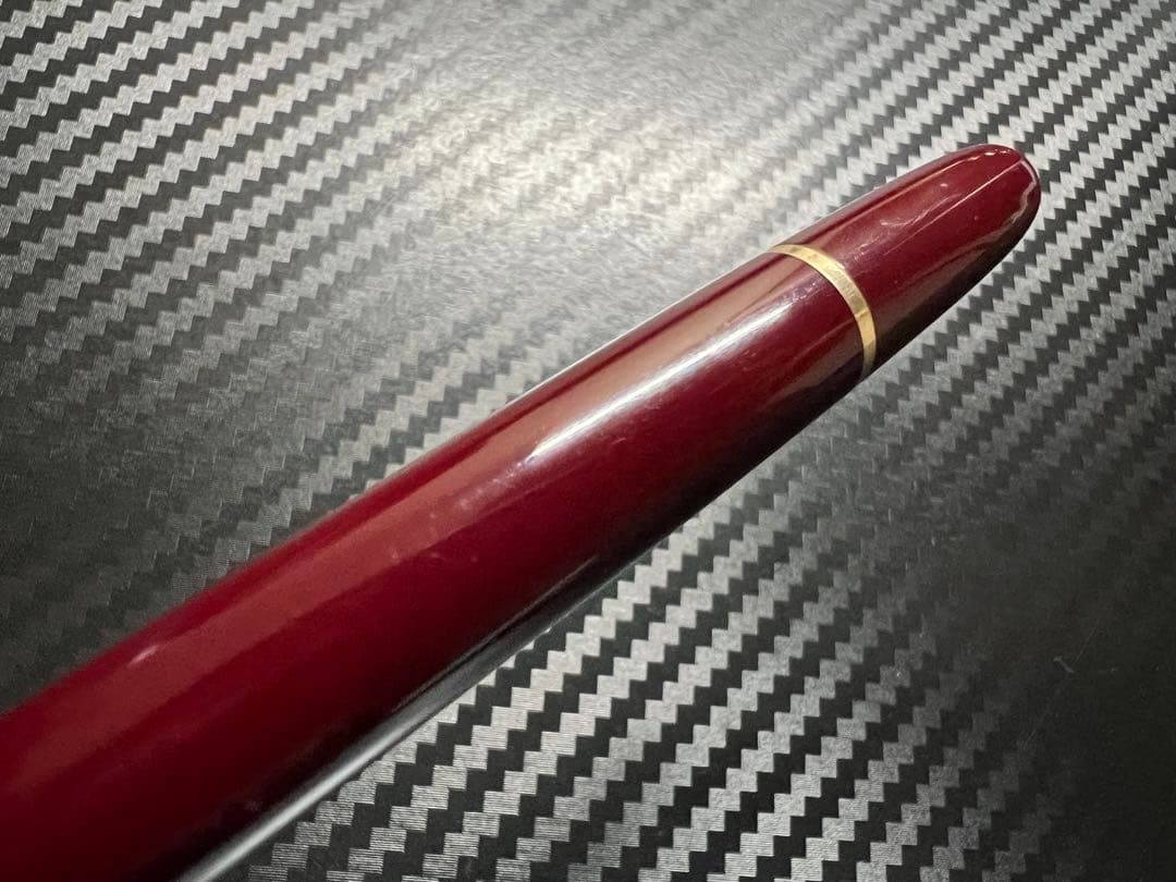 美品 フランス仕様 モンブラン 144 万年筆 ボルドー 中白 EF 18K