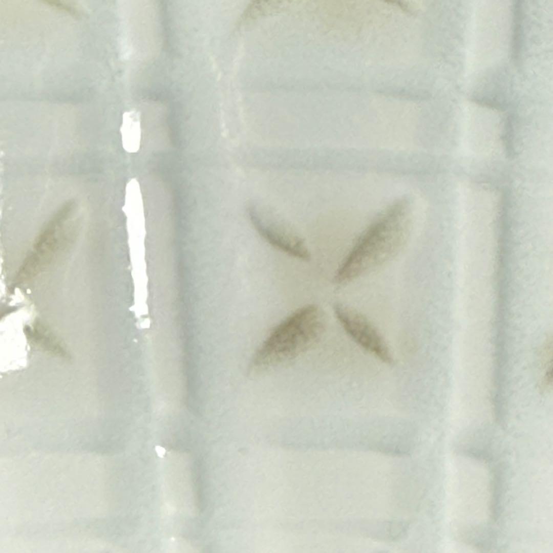 藤井朱明　作　格子文花瓶　エントランス　オブジェ　日展陶芸作家　高30.5cm