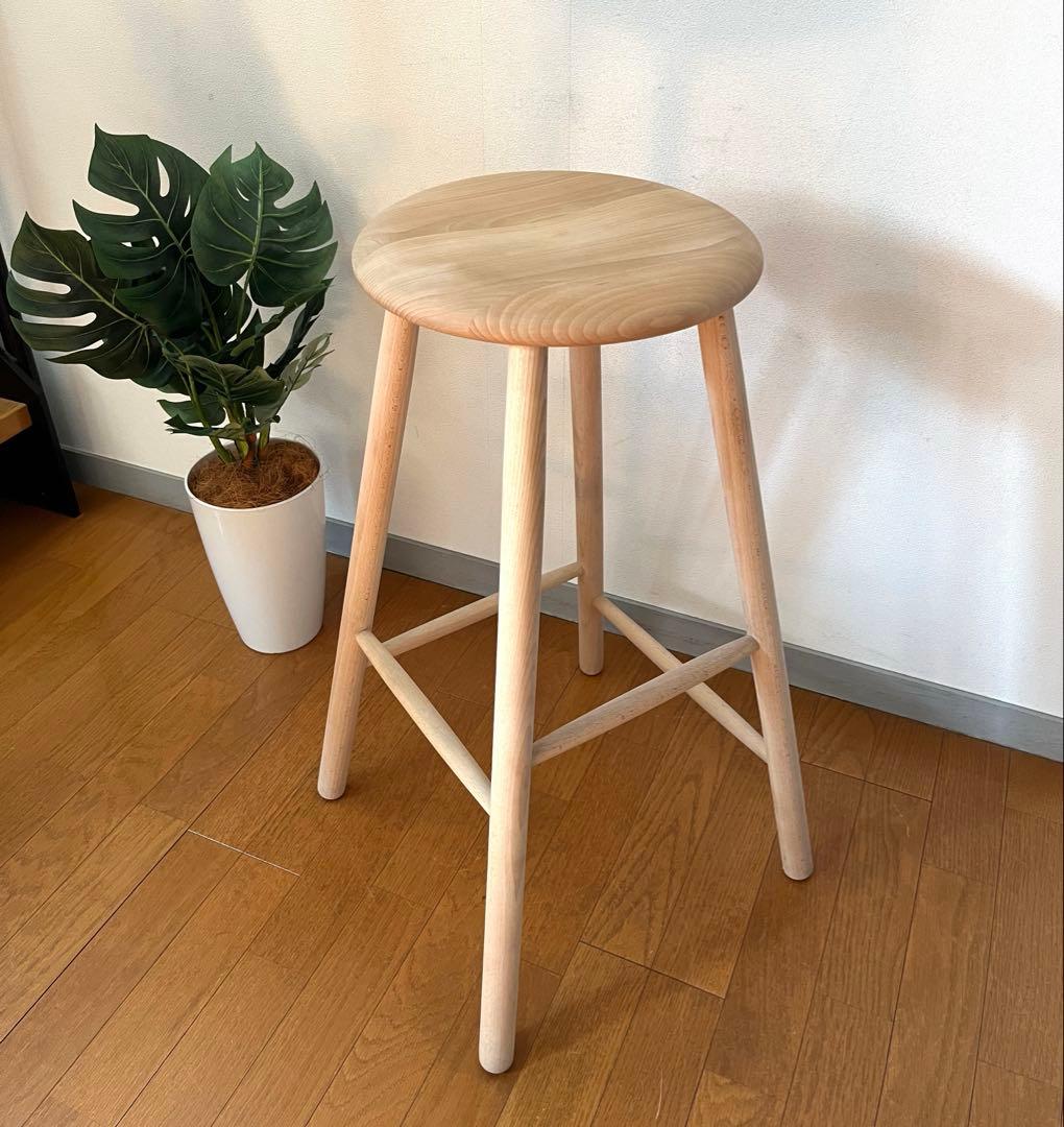 ノルディック スツール　① 北欧モダン　デンマーク　ミッドセンチュリー　無垢材