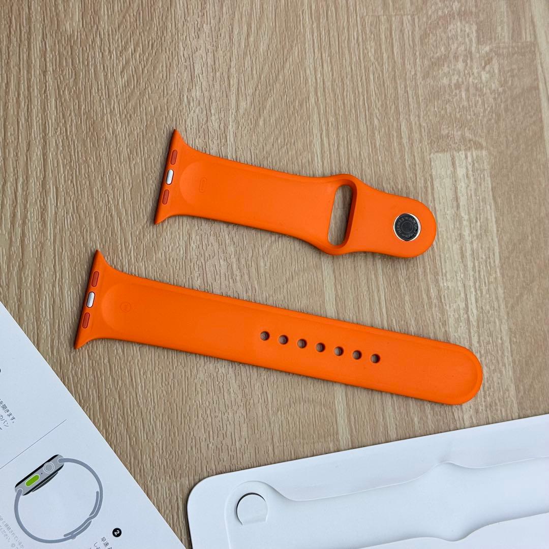 2223 Apple Watch エルメス　オレンジ　スポーツ　バンド　ラバー
