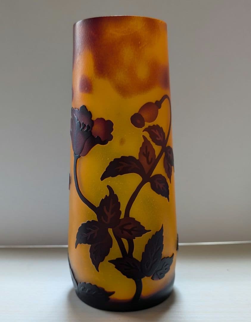 【エミールガレ】 花のガラス製花瓶