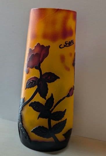 【エミールガレ】 花のガラス製花瓶