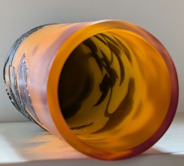 【エミールガレ】 花のガラス製花瓶